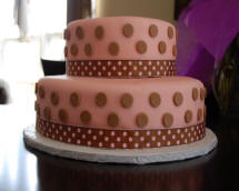 Polka Dot baby Shower Cake